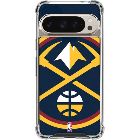 NBA Denver Nuggets Large Logo Pixel 9/9 Pro Clear Case